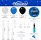 Graduation Party Balloons 2026 – Blue & Black Balloon Stand Table Centerpiece Set (4 Kits) for Class of 2026 Decorations